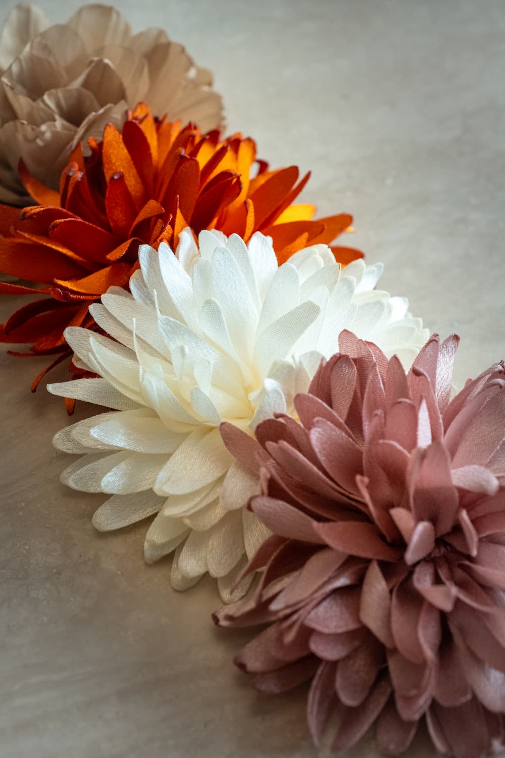 Fleurs en tissu à parfumer