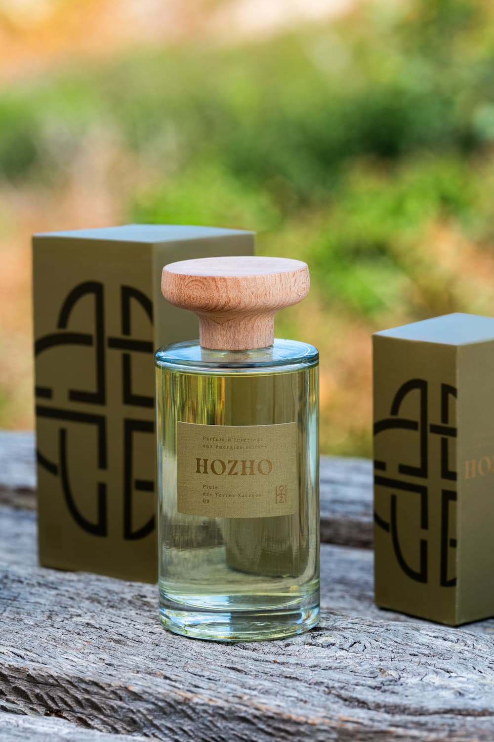 Parfum interieur terres sacrees celtes bouteille et boites