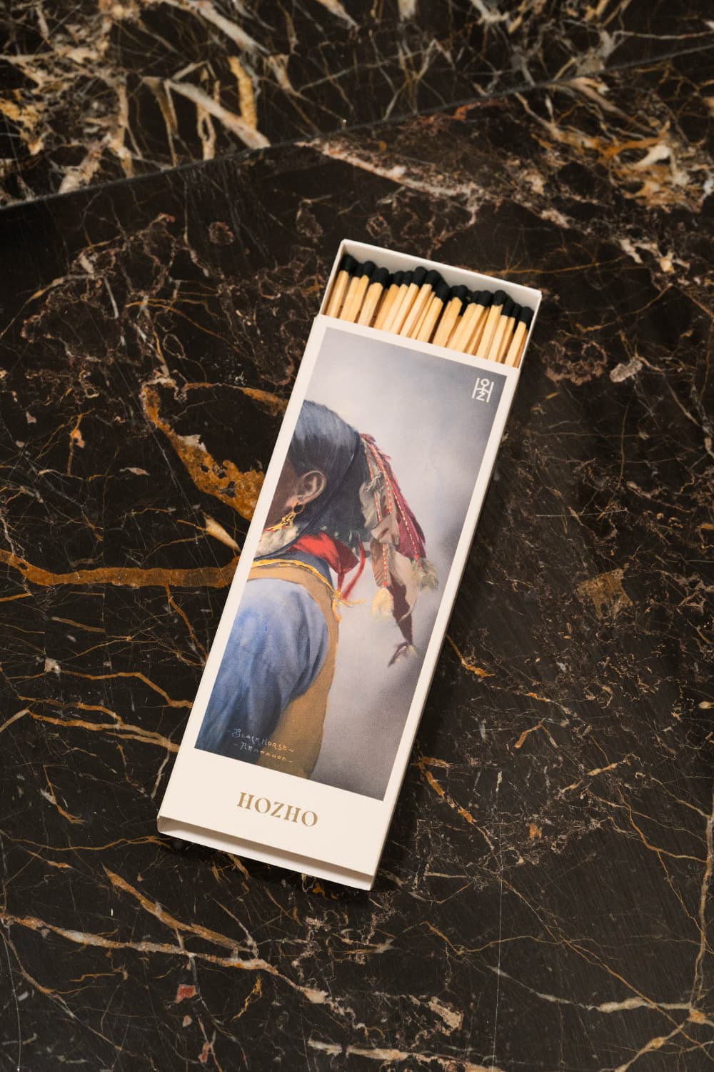 Allumettes Black Horse O - Soin parfumé HOZHO aux énergies actives pour la maison et le corps