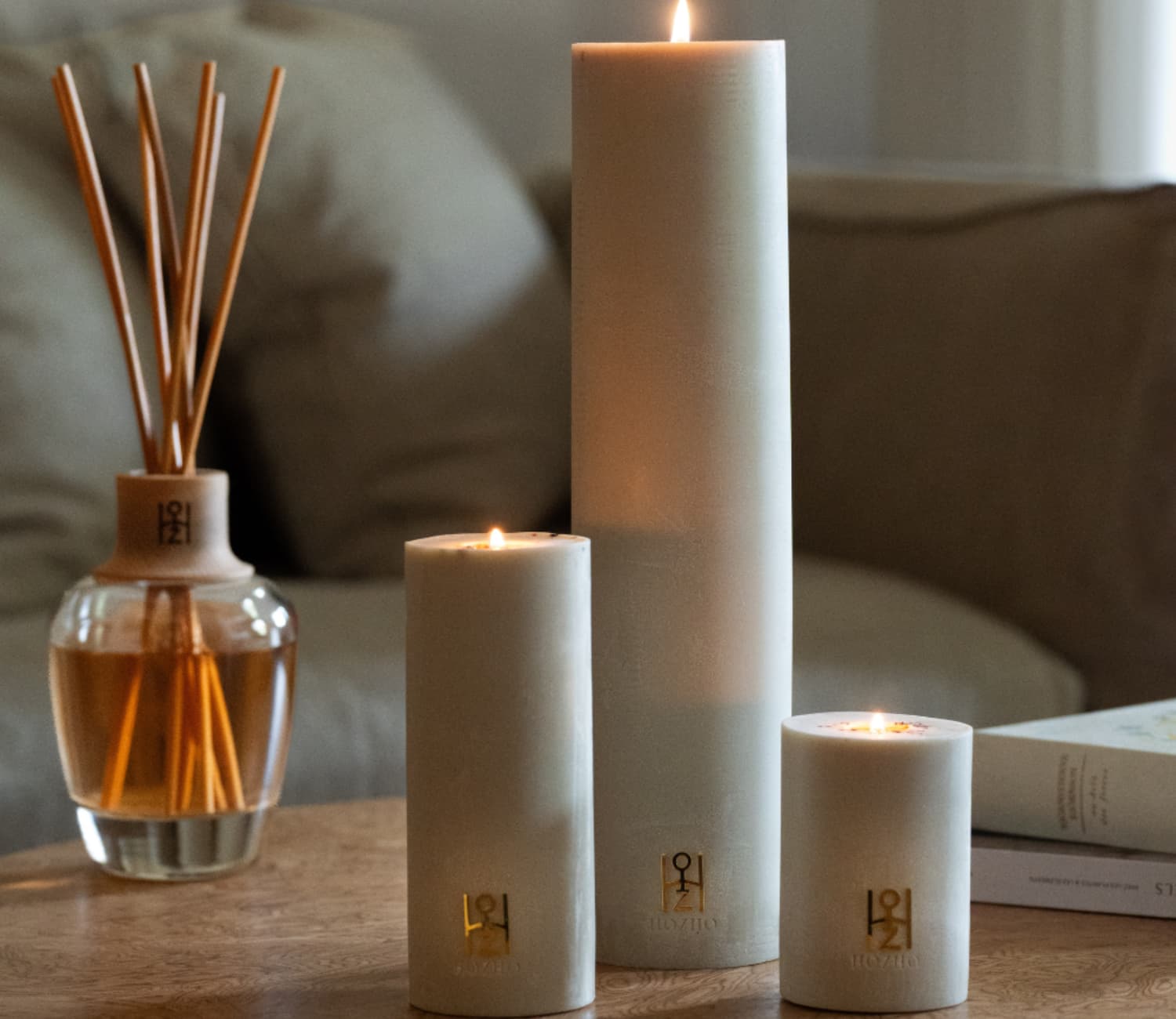 Bougie Harmonisante Mood 6 - Soin parfumé HOZHO aux énergies actives pour la maison et le corps