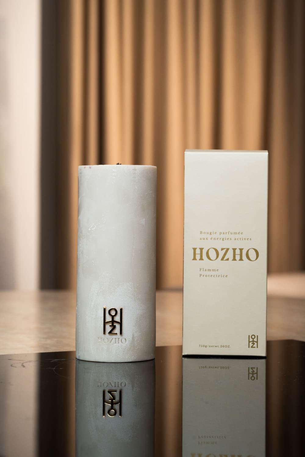 Bougie Protectrice M Box 2 - Soin parfumé HOZHO aux énergies actives pour la maison et le corps