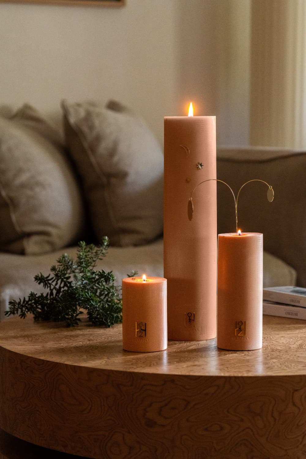 Bougie Vitalisante 3 Tailles - Soin parfumé HOZHO aux énergies actives pour la maison et le corps