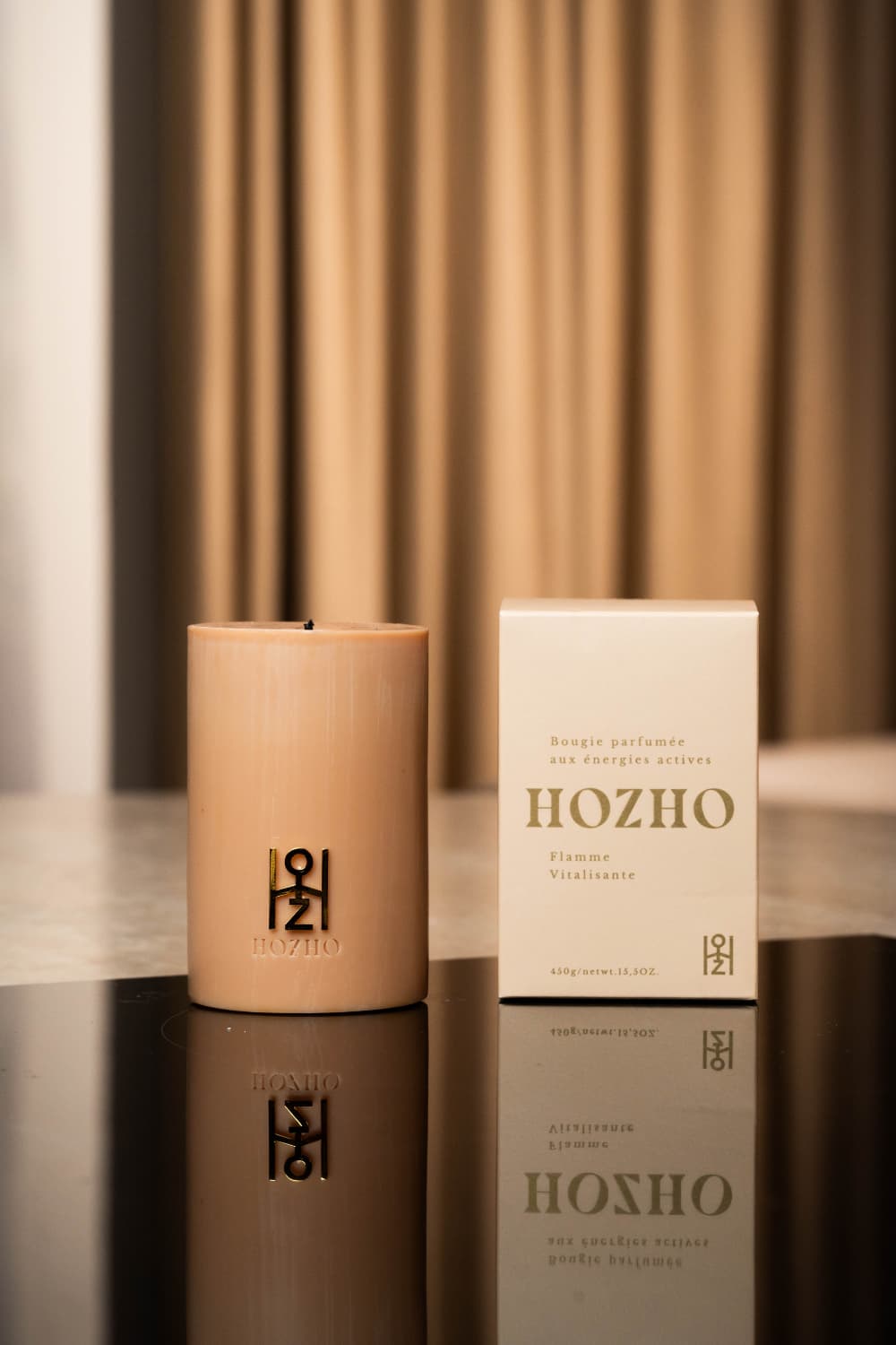 Bougie Vitalisante P Box - Soin parfumé HOZHO aux énergies actives pour la maison et le corps