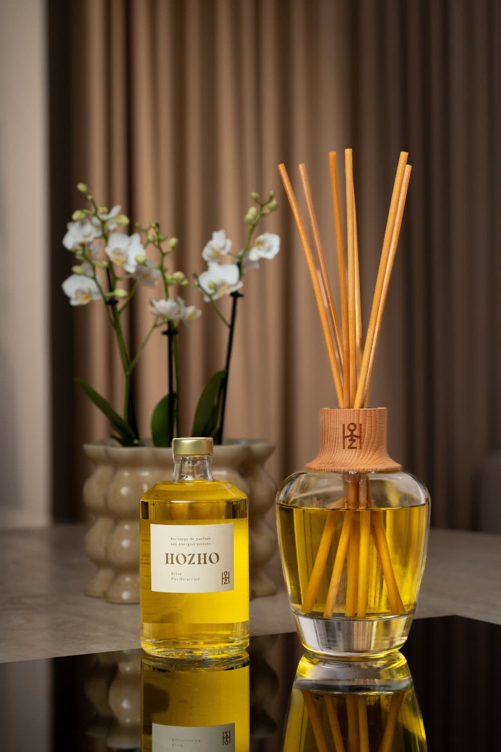Brise Purificatrice Diffuseur Recharge - Soin parfumé HOZHO aux énergies actives pour la maison et le corps