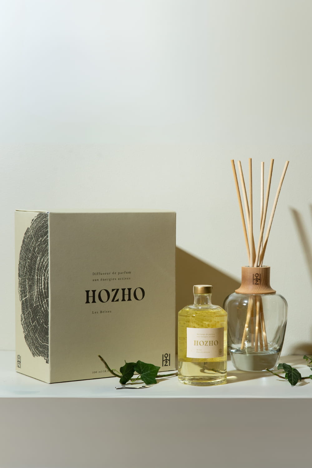 Coffret Diffuseur Parfum Interieur - Soin parfumé HOZHO aux énergies actives pour la maison et le corps