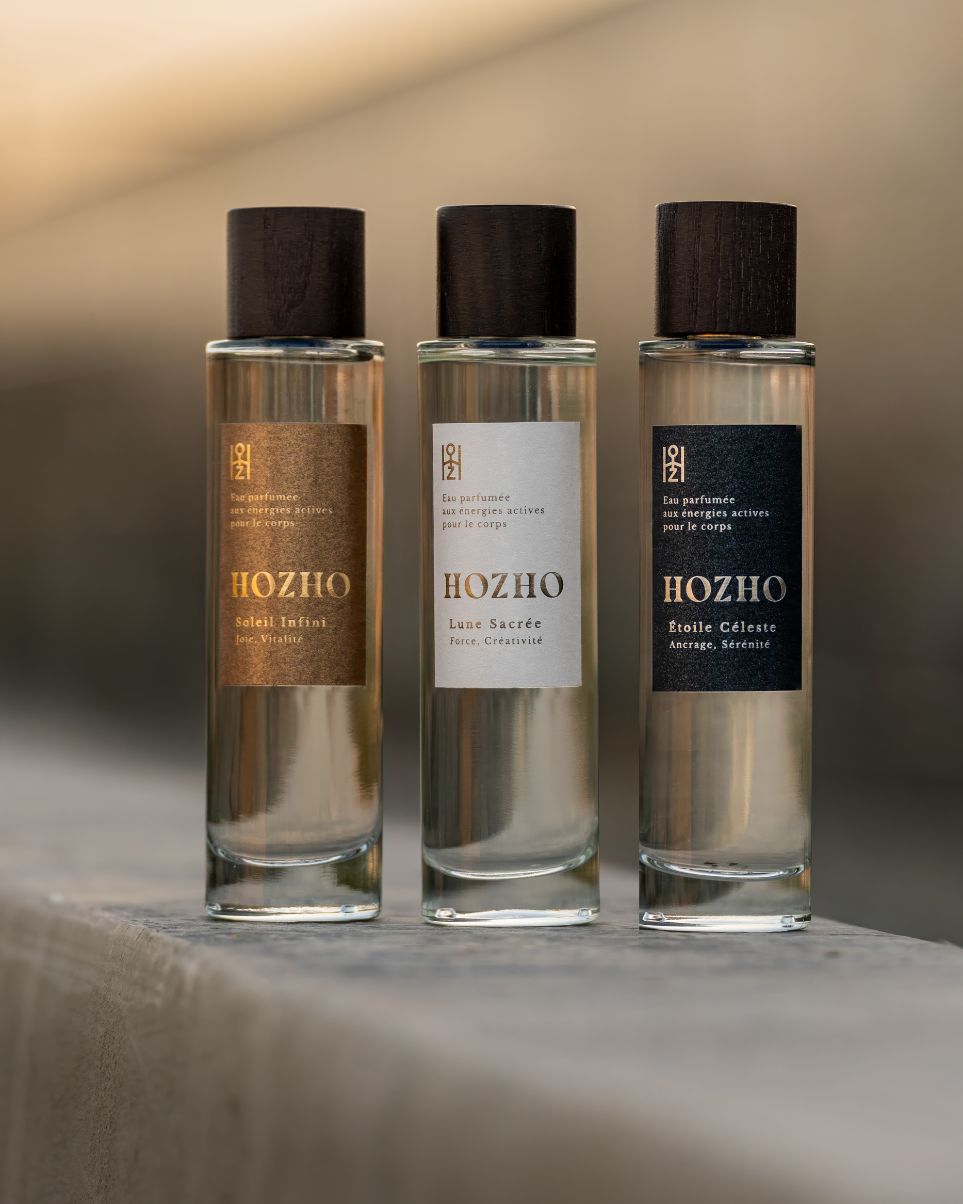 Parfum Corps Energisant Trio - Soin parfumé HOZHO aux énergies actives pour la maison et le corps
